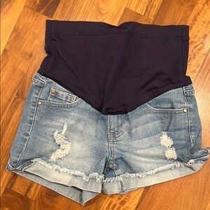 Pink Blush Maternity jean shorts